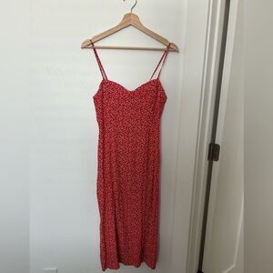 Red summer dress
